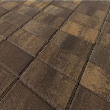 Тротуарная плитка Braer Прямоугольник Color Mix Каштан, толщина 40 мм