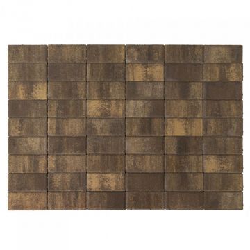 Тротуарная плитка Braer Прямоугольник Color Mix Каштан, толщина 40 мм