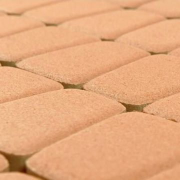 Тротуарная плитка Braer (Браер) Классико круговая Коралловый, толщина 60 мм