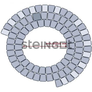 Тротуарная плитка Steingot Premium Классика Арко Fumo Bello, толщина 60 мм