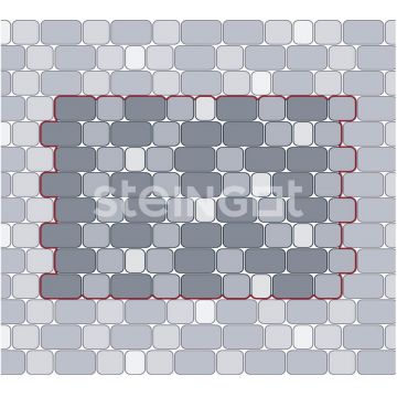 Тротуарная плитка Steingot Классика Темно-коричневая, толщина 60 мм
