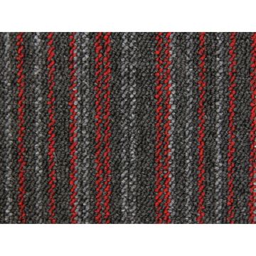 Ковровая плитка коммерческая петля Bonkeel (Бонкил) Space Strip Red 624733, 5х5 м