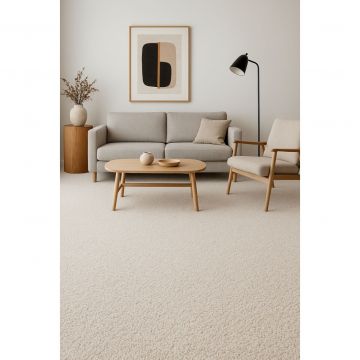 Ковровое покрытие бытовое разрезной ворс Bonkeel (Бонкил) Zodiak Белый 03 624609, 3 м