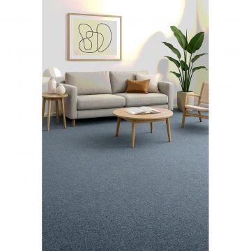 Ковровое покрытие бытовое разрезной ворс Bonkeel (Бонкил) Zodiak Синий 78 624608, 3 м