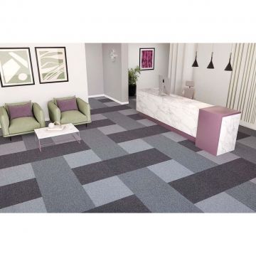 Ковровая плитка коммерческая петля Bonkeel (Бонкил) Space Gray 619315, 5х5 м