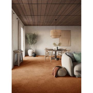 Ковровая плитка бытовая разрезной ворс Bonkeel (Бонкил) Crixus Терракотовый 82 660548, 2,8х7,5 м