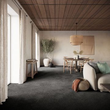 Ковровая плитка бытовая разрезной ворс Bonkeel (Бонкил) Priscus Черный 99 660544, 2,8х7,5 м