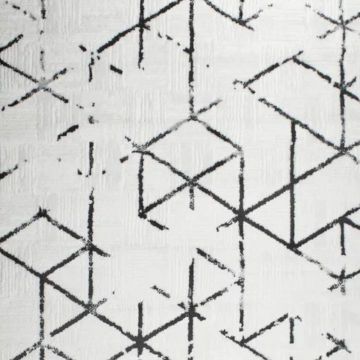 Ковролин тканный Urggazcarpet (Урггазкарпет) Лорин 10605 white/black, 3,5 м