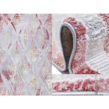 Ковер Heat-Set Safyun (Сафуин) Alissa AS 739 Grey/Pink 2х3 м