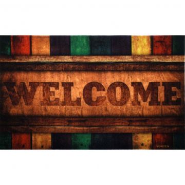 Ковер Soft Touch влаговпитывающий Vortex (Вортекс) Samba Welcome 154, 0,5х0,8 м