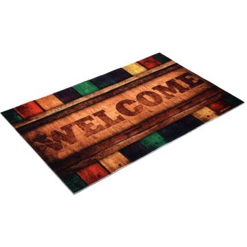 Ковер Soft Touch влаговпитывающий Vortex (Вортекс) Samba Welcome 154, 0,5х0,8 м