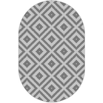 Ковер BCF овал Люберецкие ковры (Luberetskie Kovri) Эко 77014/37, 0,8х1,5 м