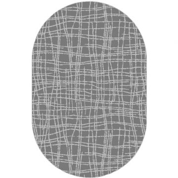 Ковер BCF овал Люберецкие ковры (Luberetskie Kovri) Эко 77018/37, 1,7х2,3 м