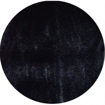 Ковер Art Home (Арт Хом) Роджер искуственный мех чёрный (black) 0,8х0,8 м Круг