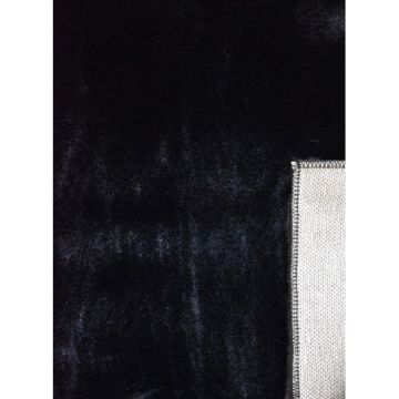 Ковер Art Home (Арт Хом) Роджер искуственный мех чёрный (black) 0,6х1,1 м