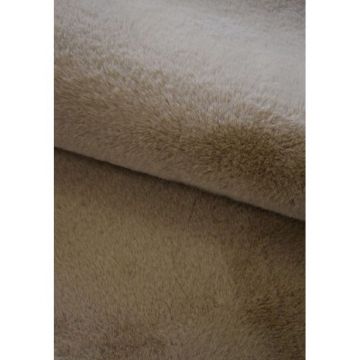 Ковер Art Home (Арт Хом) Роджер искуственный мех тёмно-бежевый (d.beige) 2х3 м