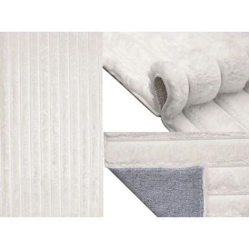 Ковер Art Home (Арт Хом) Лиссабон искуственный мех белый (white) 0,6х1 м