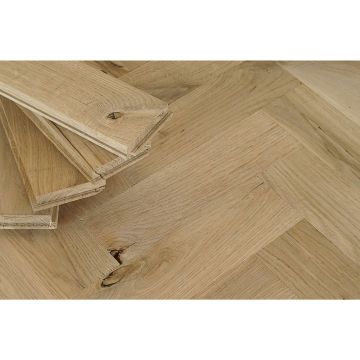 Штучный массивный паркет Damy Floor Натуральный дуб Натур 420х70х15 мм