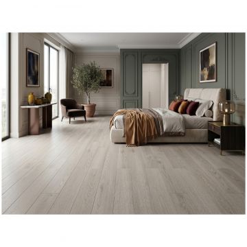 Ламинат Floor Fort Oak Heritage 10/33 Дуб Россвилл светло-серый 1220х130 мм, с фаской, Uniclic 24006-3