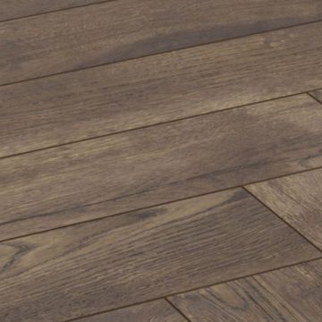 Ламинат Kronotex (Кронотекс) Herringbone 8/32 Дуб Темный Петерсон (Oak Dark Peterson), D 4766