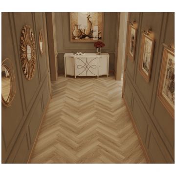 Ламинат Альпин Флор Елка Элегантная Сила (Herringbone Elegant Strong) 12/34 Дуб Тинос фаска 4V LF304-38, Alpine Floor