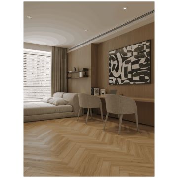 Ламинат Альпин Флор Елка Элегантная Сила (Herringbone Elegant Strong) 12/34 Дуб Босна фаска 4V LF304-39, Alpine Floor