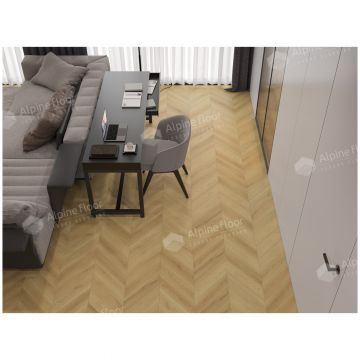 Ламинат Альпин Флор Искусство в шевроне (Art Chevron) 12/34 Дуб Пиренеи фаска 4V LF109-03, Alpine Floor