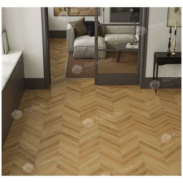 Ламинат Альпин Флор Искусство в шевроне (Art Chevron) 12/34 Дуб Олимп фаска 4V LF109-05, Alpine Floor