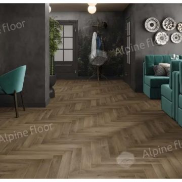 Ламинат Alpine Floor Original (Альпин Флор Орижинал) Herringbone 8 Pro New 8/33 Дуб Бордо (Oak Bordeaux), LF102-10