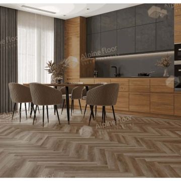Ламинат Alpine Floor (Альпин Флор) Herringbone 8 Pro New 8/33 Дуб Пикардия (Oak Picardy), LF106-14