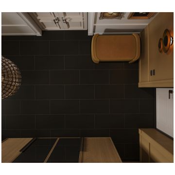 Ламинат Альпин Флор Stone Mood 12/34 Черный Монохром (Black Monochrome) фаска 4V LF402-01, Alpine Floor