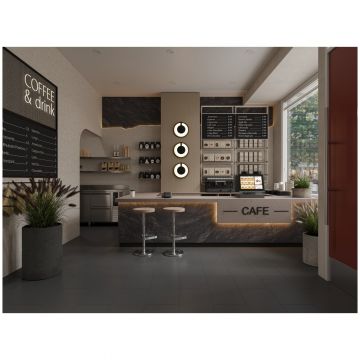 Ламинат Альпин Флор Stone Mood 12/34 Серый Монохром (Grey Monochrome) фаска 4V LF402-02, Alpine Floor