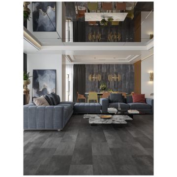 Ламинат Альпин Флор Stone Mood 12/34 Премиальный Бетон (Concrete Taupe) фаска 4V LF402-03, Alpine Floor