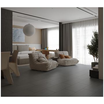 Ламинат Альпин Флор Stone Mood 12/34 Серый Бетон (Concrete Grey) фаска 4V LF402-04, Alpine Floor