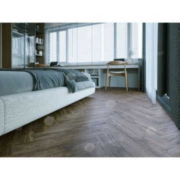 Ламинат Alpine Floor (Альпин Флор) Herringbone 8 8/33 Дуб Бордо (Oak Bordeaux), Lf102-10