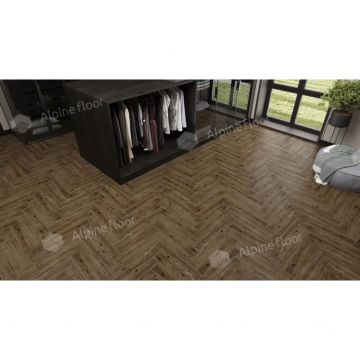 Ламинат Alpine Floor (Альпин Флор) Herringbone 12 Pro 12/34 Дуб Бордо (Oak Bordeaux), Lf106-10