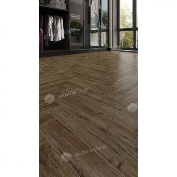 Ламинат Alpine Floor (Альпин Флор) Herringbone 12 Pro 12/34 Дуб Бордо (Oak Bordeaux), Lf106-10