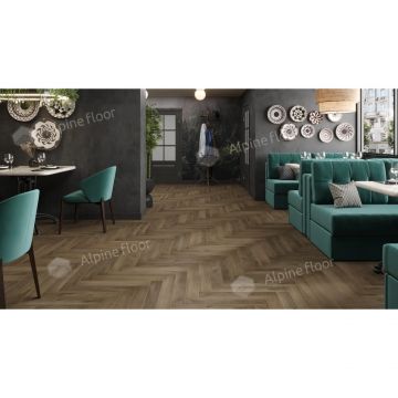 Ламинат Alpine Floor (Альпин Флор) Herringbone 12 Pro 12/34 Дуб Анжу (Oak Anjou), Lf106-11