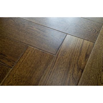 Массивный паркет Damy Floor (Дэми Флор) Английская елка Евростандарт Ореховый 600х90х15 мм