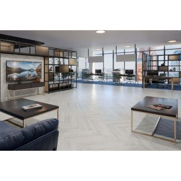 Массивный паркет Damy Floor (Дэми Флор) Английская елка Селект Ванильный 600х90х15 мм