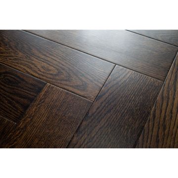 Массивный паркет Damy Floor (Дэми Флор) Английская елка Селект Шоколадный 600х90х15 мм