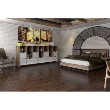 Массивный паркет Damy Floor (Дэми Флор) Однополосный Кантри Каштановый 300-1200х90х15 мм