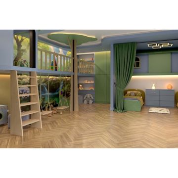 Массивный паркет Damy Floor (Дэми Флор) Английская елка Евростандарт Натуральный 500х90х15 мм