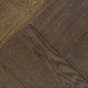 Инженерный двухслойный паркет Damy Floor (Дэми Флор) Luxury Английская елка Евростандарт Ореховый 600х90х15 мм