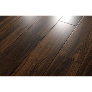 Инженерный двухслойный паркет Damy Floor (Дэми Флор) Luxury Однополосный Евростандарт Каштановый 400-1200х120х15 мм