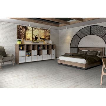 Инженерный двухслойный паркет Damy Floor (Дэми Флор) Luxury Однополосный Селект Ванильный 400-1200х120х15 мм