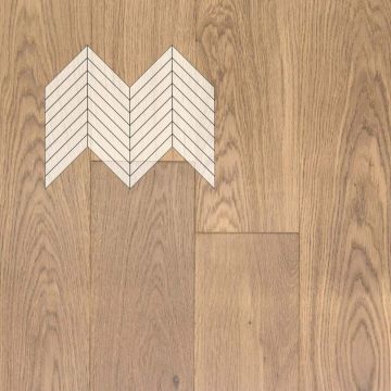 Инженерная доска Primavera (Примавера) Французская елка Натур Дуб Flecha 700х110х15 мм