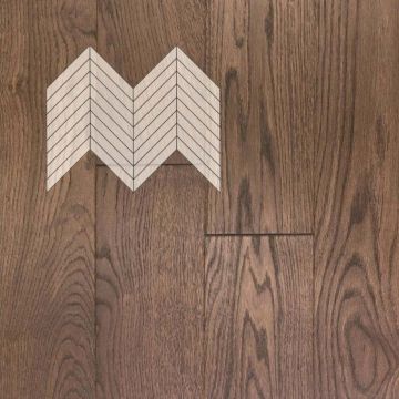 Инженерная доска Primavera (Примавера) Французская елка Рустик Дуб Polvo 700х110х15 мм