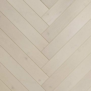 Инженерная доска AlixFloor (Аликс Флор) Английская елка Дуб кристально-белый 600х100х15 мм ALX1053HB