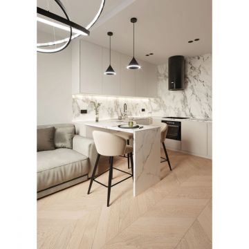 Инженерная доска AlixFloor (Аликс Флор) Французская елка Дуб светлый матовый 600х100х15 мм ALX1020CV